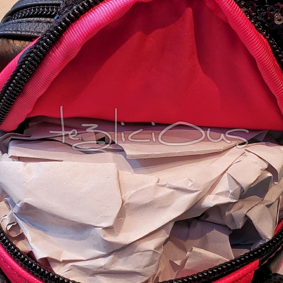 DISNEY LOUNGEFLY MINNIE POLKA DOT BACKPACK - Picture 7 of 7